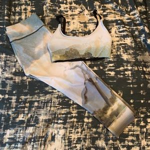 ONZIE yoga leggings and bra M (M/L)
